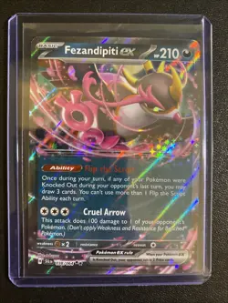 Fezandipity ex 038/064 Shrouded Fable Pokemon Card TCG - NM Double Rare - Image 3