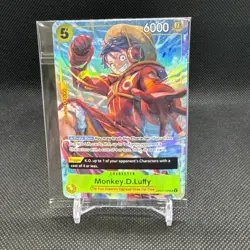 One Piece - Monkey D. Luffy - Alt Art Promo Card - SR - OP07-109 - NM Sealed - Image 1