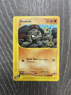 Pokemon TCG Expedition - Geodude Card 110/165 NM 2002 - Image 1