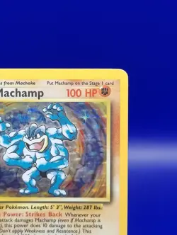 Machamp 8/102 1st Edition Base Set Holo Rare Pokemon Card WOTC Pokemon TCG LP - Image 5