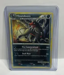 Houndoom 5/90 Undaunted Crosshatch Pokemon League Promo Card - Image 1