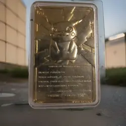 Pokemon Vintage 1999 23K Gold Plated Card Burger King Limited Edition Pikachu - Image 2