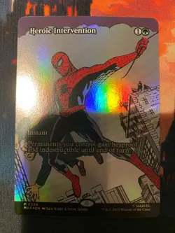 MTG Spider Man Heroic Intervantion Borderless Foil - Image 1