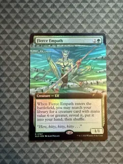 MTG Fierce Empath #0767 Foil Extended Art Rare Secret Lair Drop Series (SLD) - Image 1