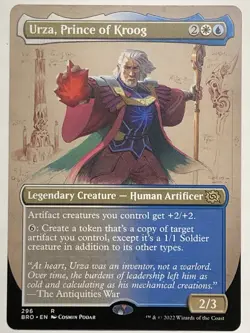 MTG TCG - Urza, Prince of Kroog 296 Borderless BRO - NM (Free Shipping $5+) - Image 1