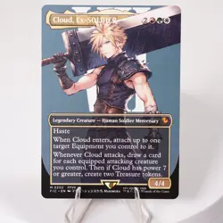 Cloud, Ex-Soldier Borderless 202 Final Fantasy FIC MTG NM Regular See Video - Image 1