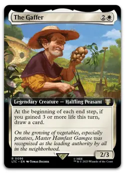 The Gaffer (Extended Art) #96 (NM) Lord of the Rings LTC Magic MTG - Image 1