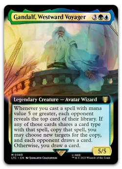 Gandalf, Westward Voyager (Extended Art) #89 (Foil) NM Lord of the Rings - Image 1