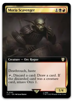 Moria Scavenger (Extended Art) #145 (NM) Lord of the Rings LTC Magic MTG - Image 1