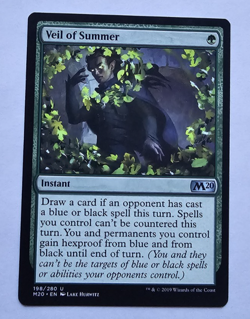 1x Veil of Summer Core Set 2020 M20 Regular MTG - Image 1