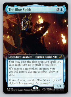 The Blue Spirit Ext Art FOIL - Avatar Last Airbender - MTG - Image 1