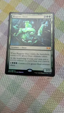 FOIL - Biogenic Ooze - Foil Ravnica Allegiance 122/259 Foil Mythic - Image 2
