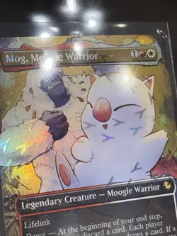 Mog, Moogle Warrior (Borderless) (Chocobo Track Foil) Commander: Final... - Image 2