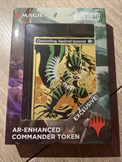 Chatterfang Squirrel General AR-Enhanced Commander Token MtG Pinfinity - Image 1