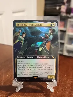 Shelinda, Yevon Acolyte 184, Final Fantasy Extended Art MTG Foil - Image 1