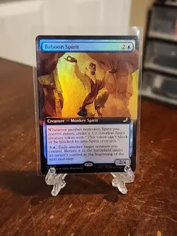 MTG Baboon Spirit 0177 Foil (Extended Art) Avatar TLE NM - Image 1