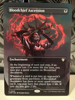 Bloodchief Ascension BORDERLESS Commander Masters LP MTG CMM - Image 1