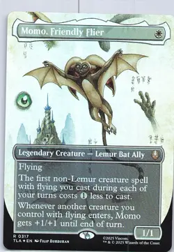Momo, Friendly Flier (Borderless) R Avatar: The Last Airbender 317 NM Foil - Image 1