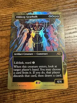 MTG Magic The Gathering Oildeep Gearhulk Borderless Showcase First Place FOIL! - Image 1