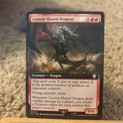 Cavern-Hoard Dragon Extended Art Regular R0114 MTG(LTC) - Image 1