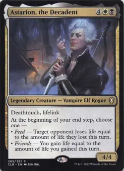 Astarion, the Decadent Baldur's Gate Regular Rare #265 NM MTG - Image 1