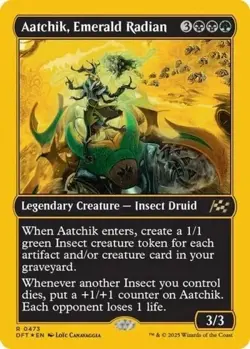 Aatchik, Emerald Radian (First-Place Foil) Aetherdrift Foil, 0473, NM - Image 1