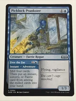 MTG Wilds of Eldraine Picklock Prankster 0064 NM - Image 1