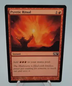 Pyretic Ritual x1 MTG Core 2011 M11 Magic Moderate Play MP English - Image 1