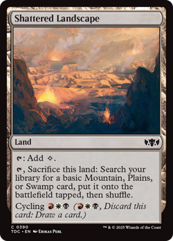 Shattered Landscape - 390 - Tarkir: Dragonstorm Commander- Near Mint - MTG - Image 1