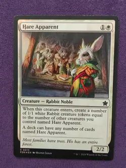 MTG - Hare Apparent - Foundations - Near Mint Common - FDN #15 Foil - Image 1