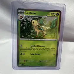 Leafeon Prismatic Evolutions Holo Rare Pokemon TCG 005/131 Scarlet & Violet - Image 1