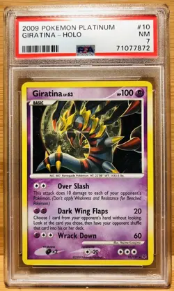 2009 POKEMON PLATINUM #10 GIRATINA-HOLO PSA 7 - Image 1