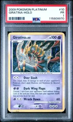 PSA 1 Giratina Holo #10 2009 Pokemon Platinum Pop 3 - Image 5