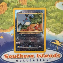 Pokemon Vintage Southern Islands Reverse Holo Marill 11/18 Rare WotC Promo - Image 1