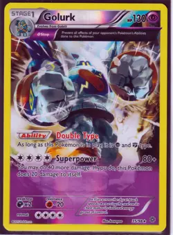 2015 POKEMON GOLURK 35/98 (FULL ART)- RARE REVERSE HOLO- XY ANCIENT ORIGINS NM/M - Image 1