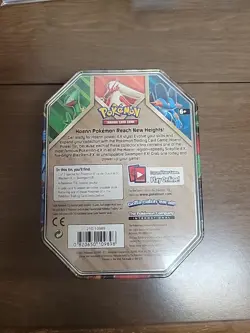 Pokemon 2015 Sceptile EX Hoenn Power Collectors Tin - Factory Sealed - Image 2