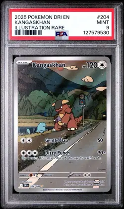 Kangaskhan # 204/182 IR | Pokemon TCG - 2025 Destined Rivals | PSA 9 MINT - Image 1