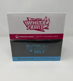Pokemon Center Black Bolt and White Flare ETB Set Factory Sealed - Image 5