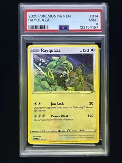 2025 POKEMON M24 EN-MCDONALD'S COLLECTION #014 RAYQUAZA PSA 9 - Image 1