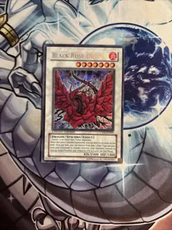 (83) Black Rose Dragon CT05-EN003 Yu-Gi-Oh Limited Edition LP - Image 1