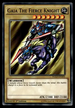 Gaia The Fierce Knight YGLD-ENA05 King of Games: Yugi's Legendary Decks - Image 1