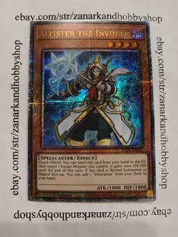 YuGiOh Aleister the Invoker RA04-EN024 Quarter Century Secret Rare *PRINT LINE - Image 1