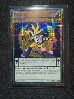 Lunalight Tiger RA04-EN020 Quarter Century Secret Rare 1st Ed NM Yu-Gi-Oh! - Image 1