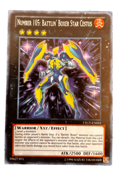 #105: Battlin' Boxer Star Cestus Yu-Gi-Oh! Holo 1996 LTGY-EN051 - Image 1