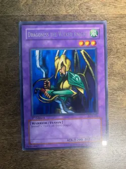 Yu-Gi-Oh! Dragoness The Wicked Knight LOB-086 1st Edition MP - Image 1