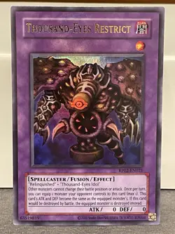 Thousand-Eyes Restrict - RP02-EN021 - Ultra Rare - NM *Print Defect* - Image 1