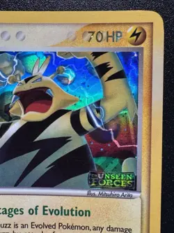 Misprint Electabuzz 22/115 EX Unseen Forces Pokemon Card Reverse Holo Near Mint - Image 4