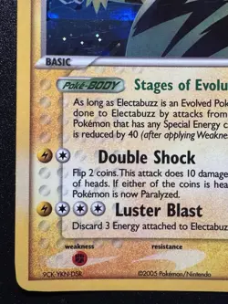 Misprint Electabuzz 22/115 EX Unseen Forces Pokemon Card Reverse Holo Near Mint - Image 5