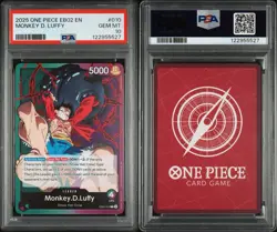 Monkey D. Luffy PSA 10 One Piece EB02 EN #010 OP EB02-010 Leader Card English - Image 2