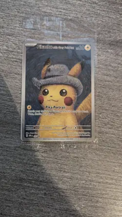 Pokemon x Van Gogh: Pikachu with Grey Felt Hat SVP 085 Promo Card - Sealed - Image 1